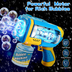 EagleStone bubble gun assembly shows easy setup for playtime.