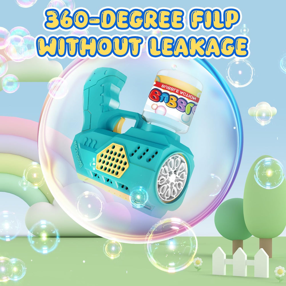 Bubble guns designed for kids aged 4-8 during sunny play