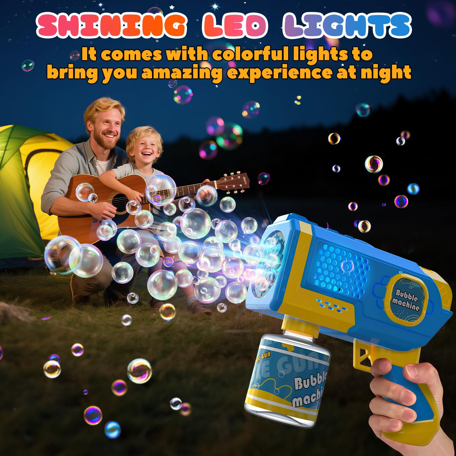 EagleStone 4 bottles of bubble solution for continuous play.