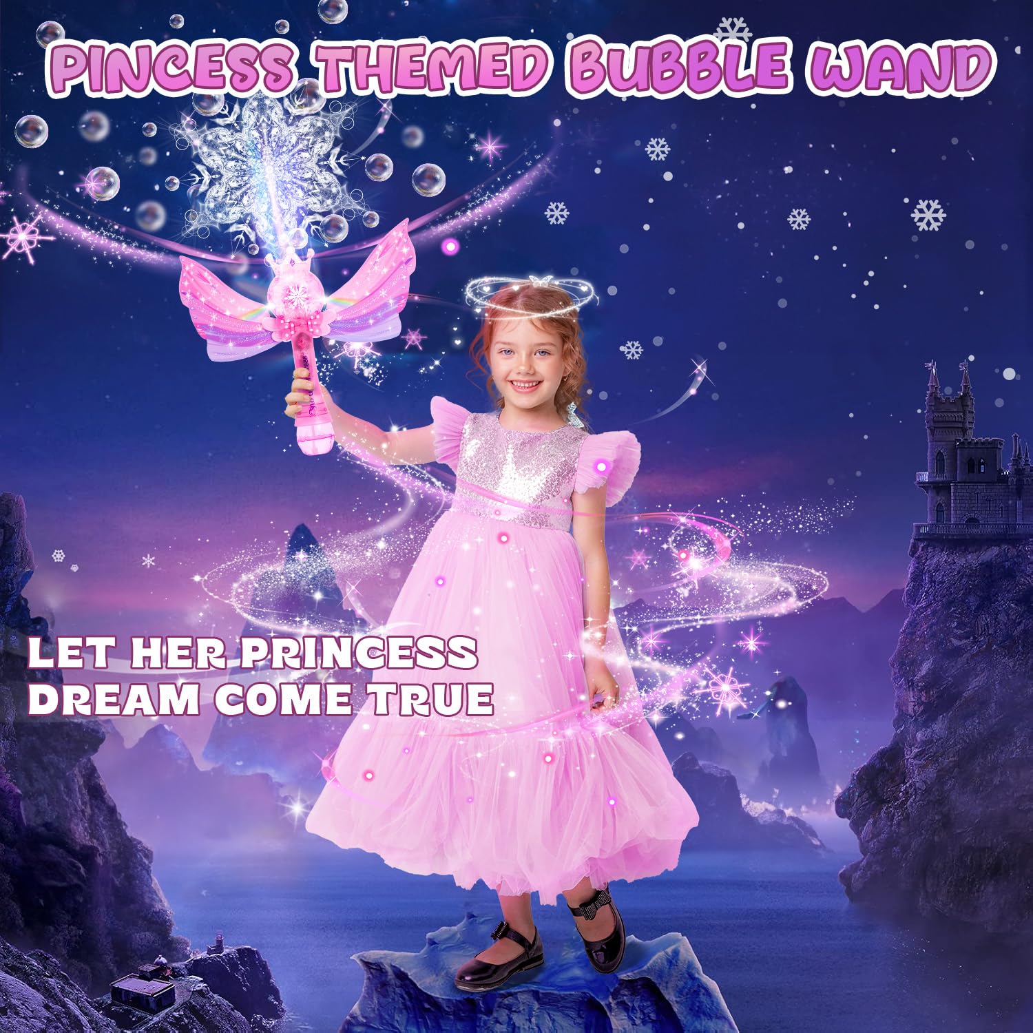 EagleStone Princess Wand snowflake – adds frosty detail for magical pretend moments.