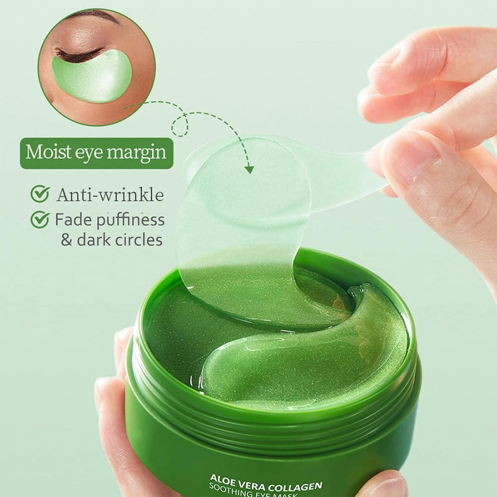 Eakroo aloe vera eye mask provides deep hydration for smooth skin.