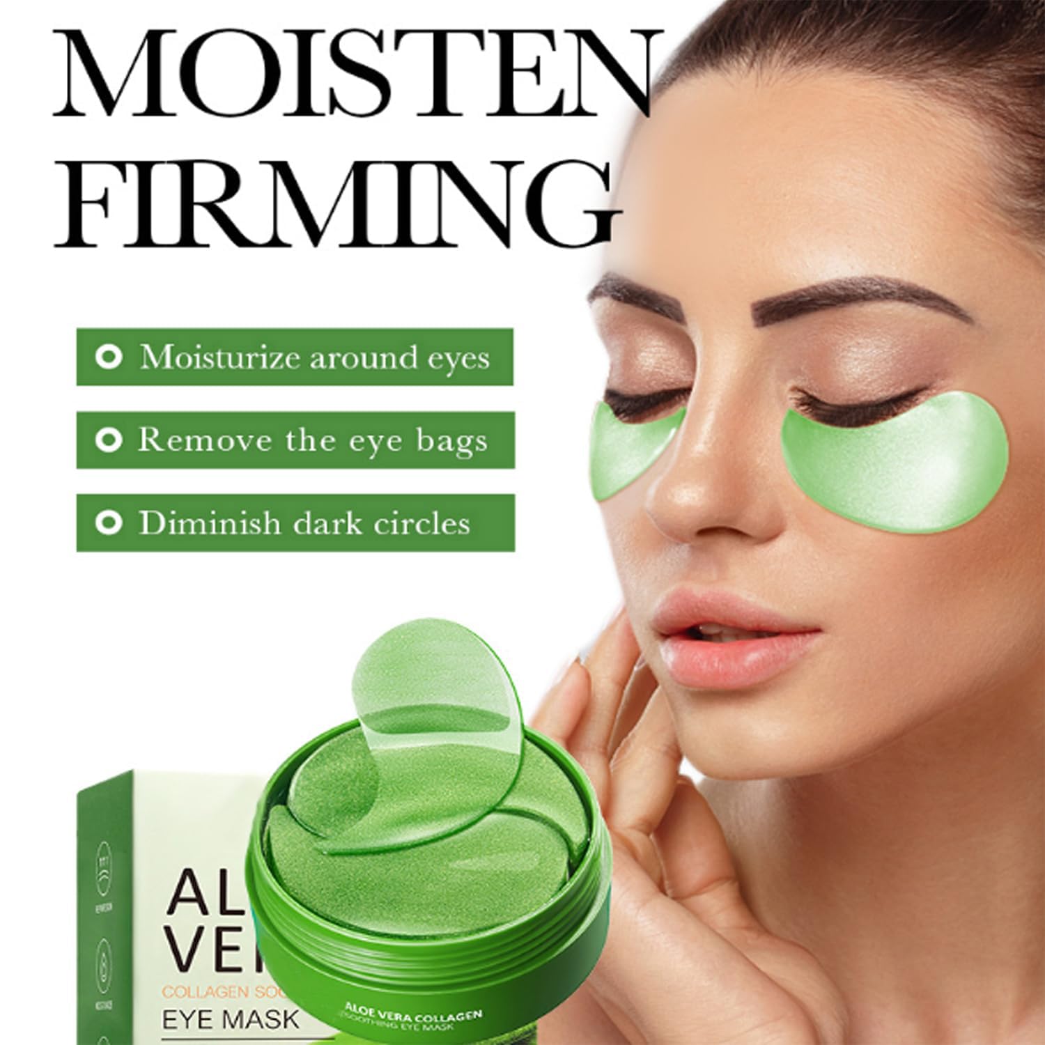 Eakroo patches reduce dark circles and puffiness around the eyes.