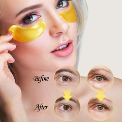 Eakroo eye mask 24k gold soothes eye area and refreshes skin.