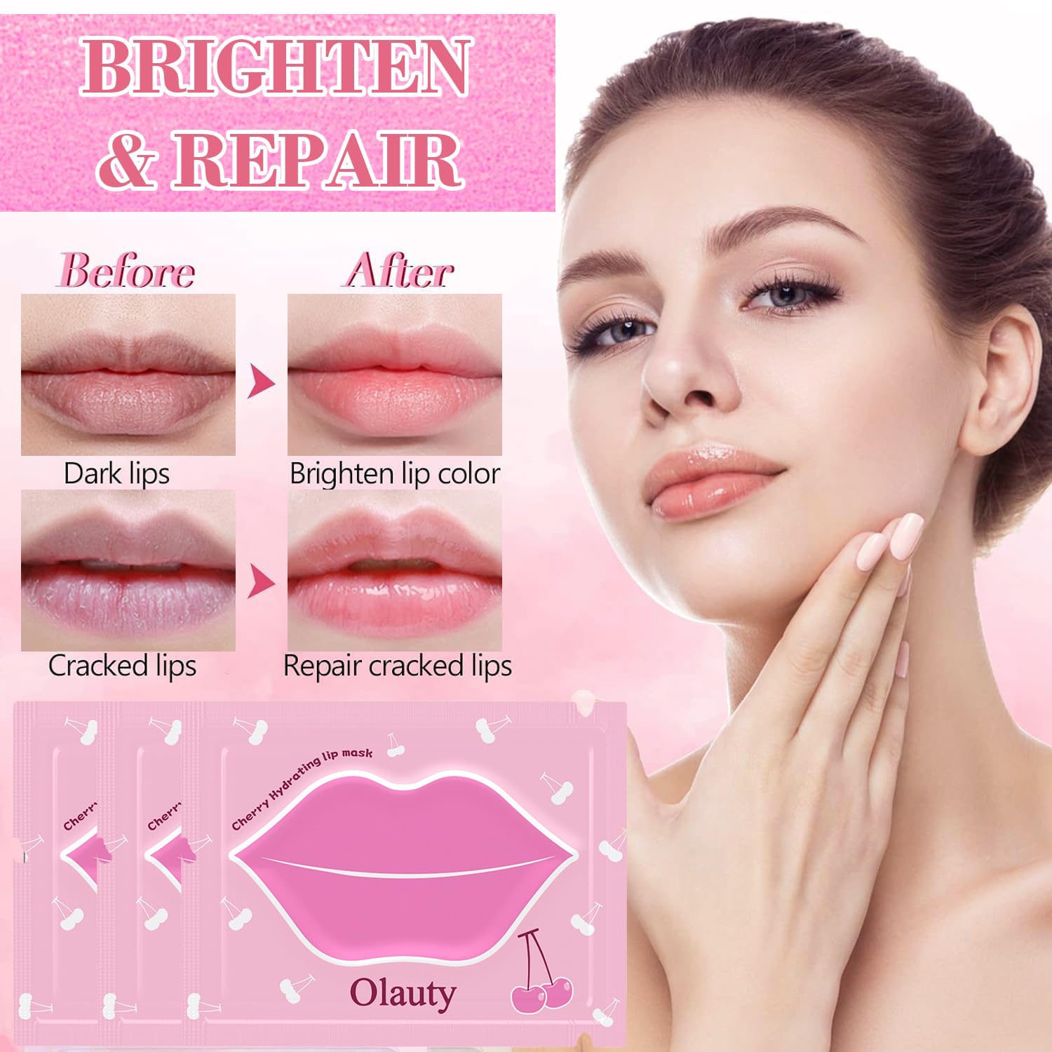 Eakroo lip mask moisturizing essence nourishes lips for a fuller look.