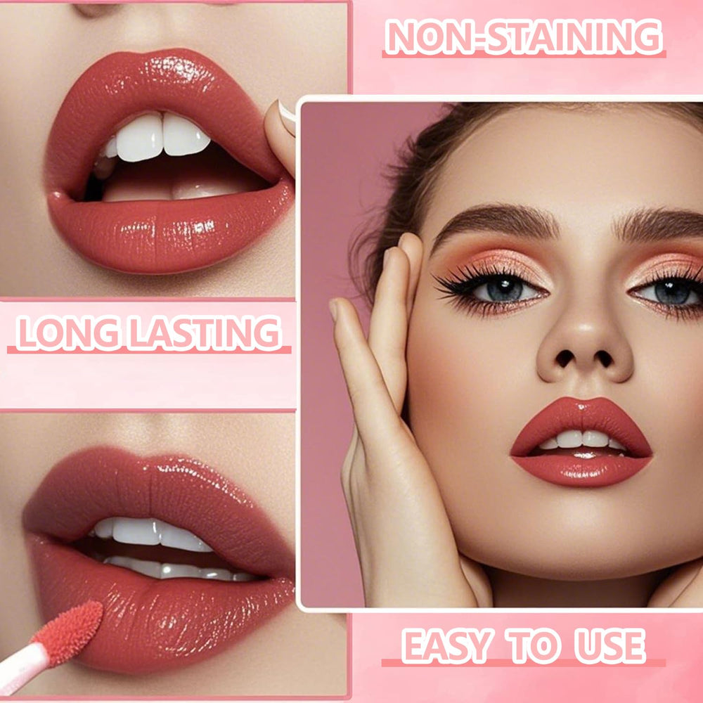 Eakroo lip tint pink shade on cheeks for a natural glow