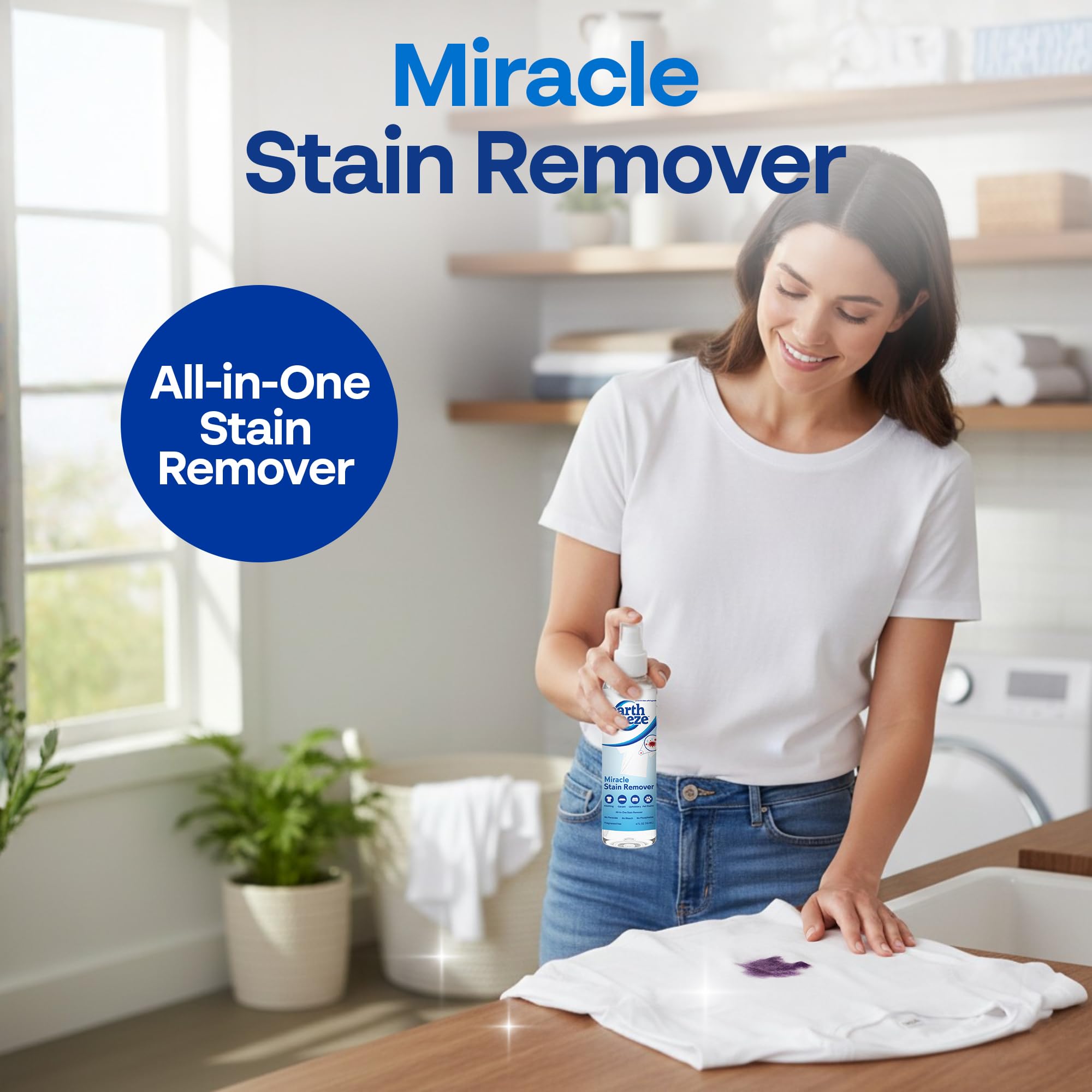 Earth Breeze Pet Stain Remover Spray targets pet messes safely