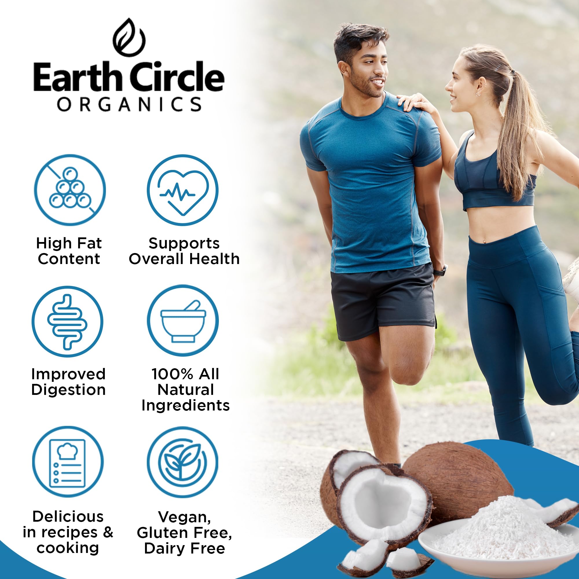 Earth Circle Organics coconut milk powder baking ingredient for tropical flavor