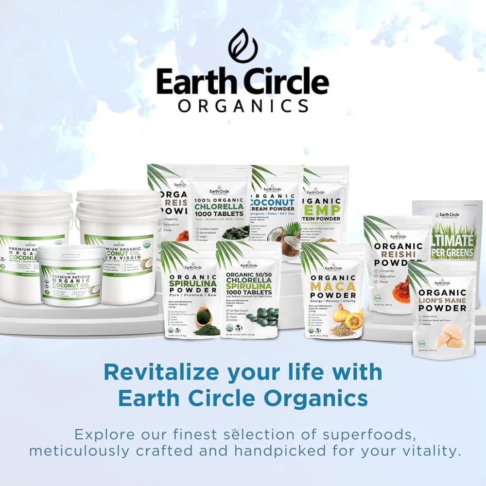 Earth Circle Organics coconut milk powder rich in iron and antioxidants
