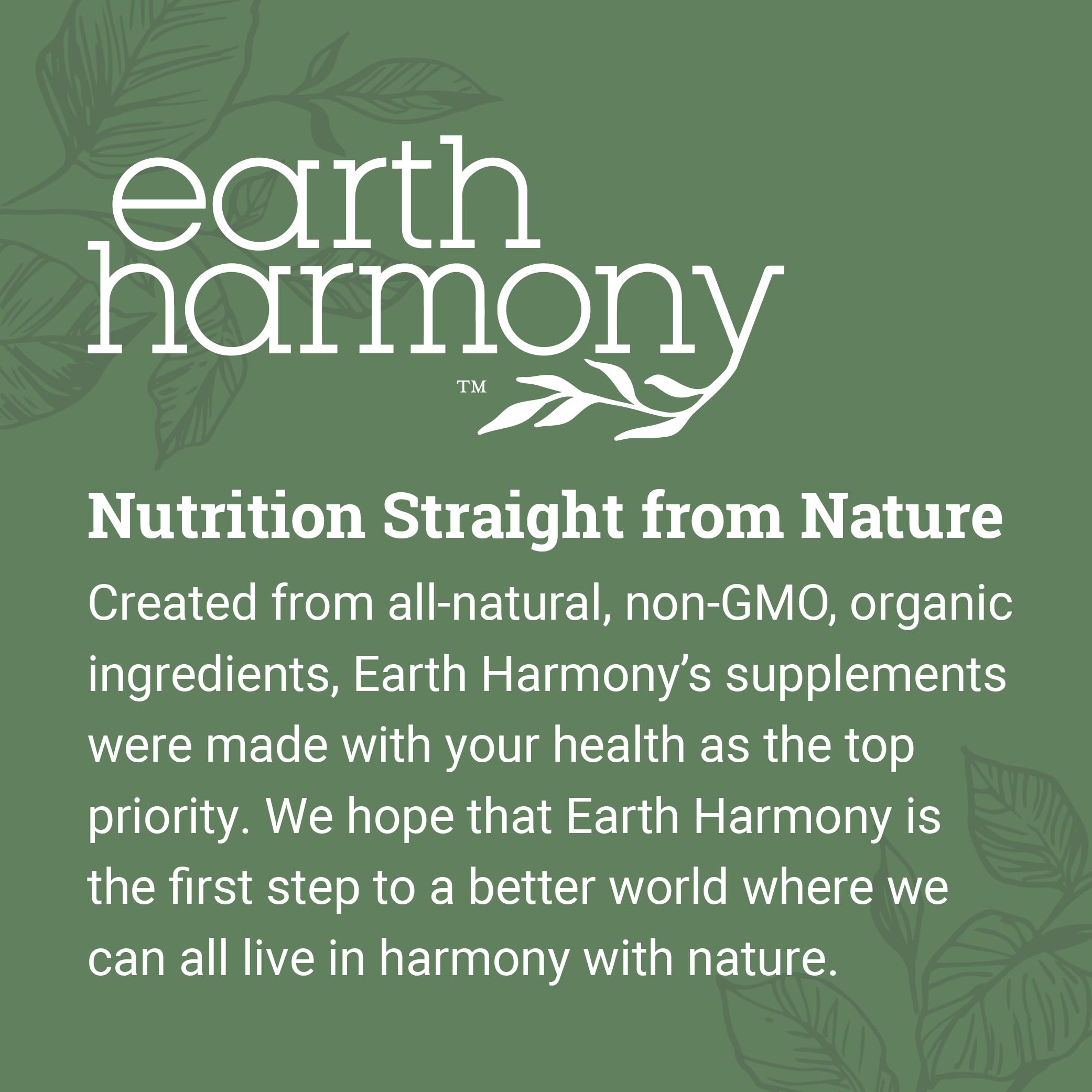 Earth Harmony Naturals glass bottle with dropper enables smooth administration