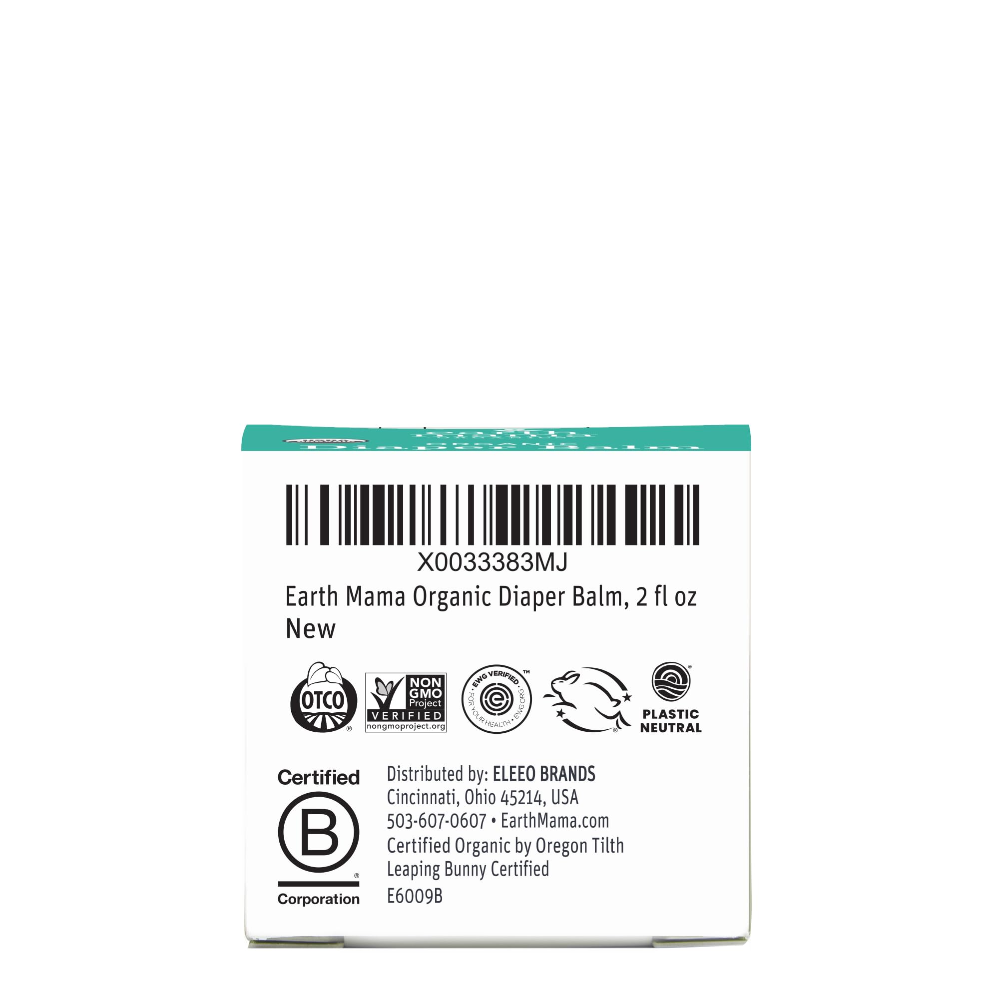 Earth Mama Diaper Balm skin-folds care keeps sensitive areas protected.