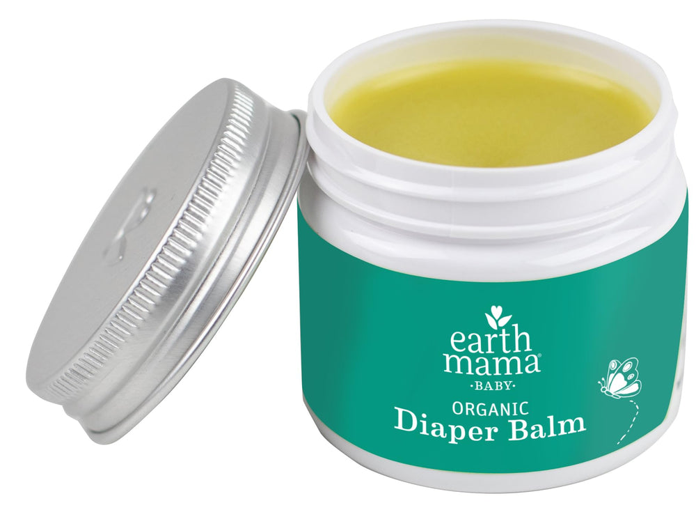 Earth Mama Diaper Balm for use under breast folds and skin folds.