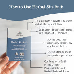 Close-up of dried herbs from Earth Mama Herbal Sitz Bath for soothing care
