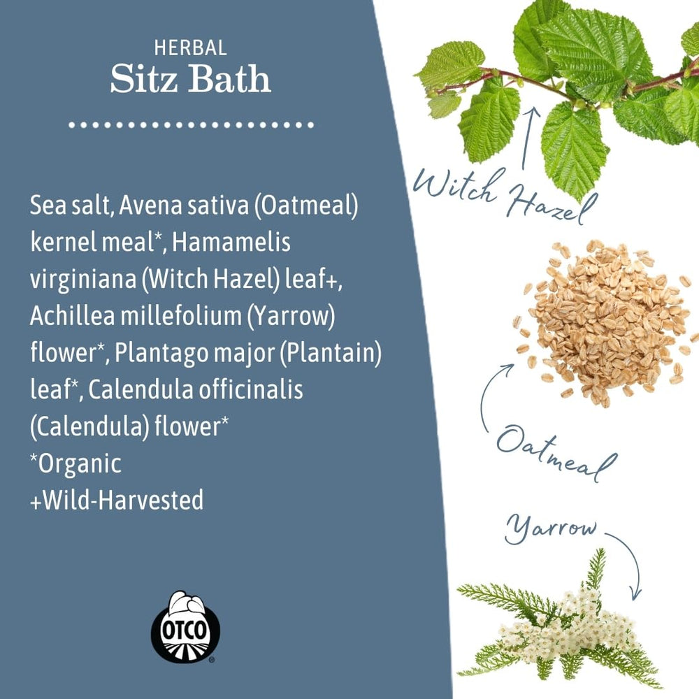 Sitz bath preparation with lukewarm water for Earth Mama soak