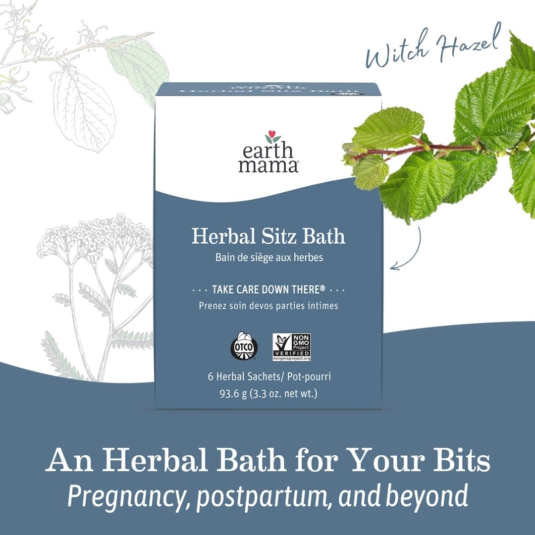 Padsicles prepared with Earth Mama Herbal Sitz Bath solution for cooling relief
