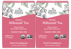 Earth Mama Milkmaid Tea bags ready to brew a soothing lactation-support cup.