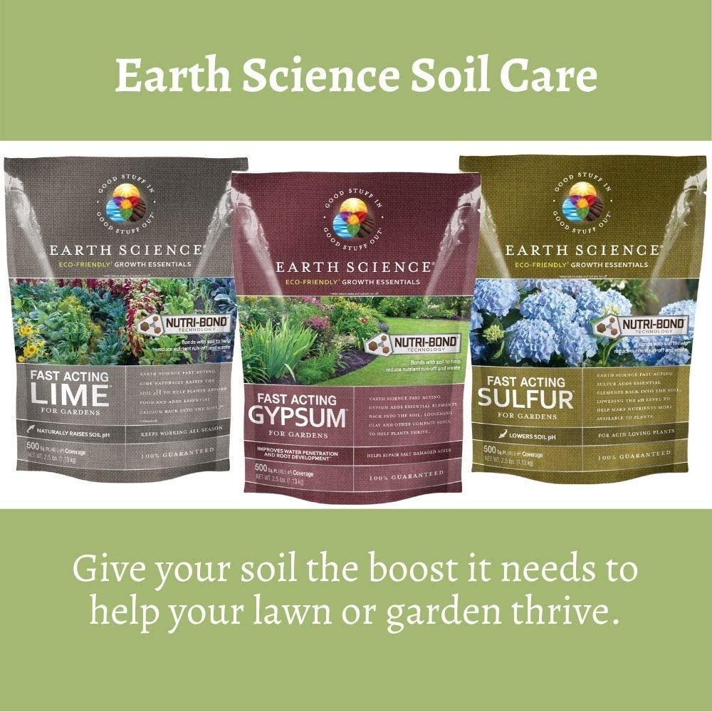 Promoted root growth with Earth Science gypsum improving soil structure