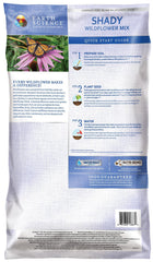 Earth Science Shady Wildflower bag packaging shows easy, all-in-one planting for quick garden setup.