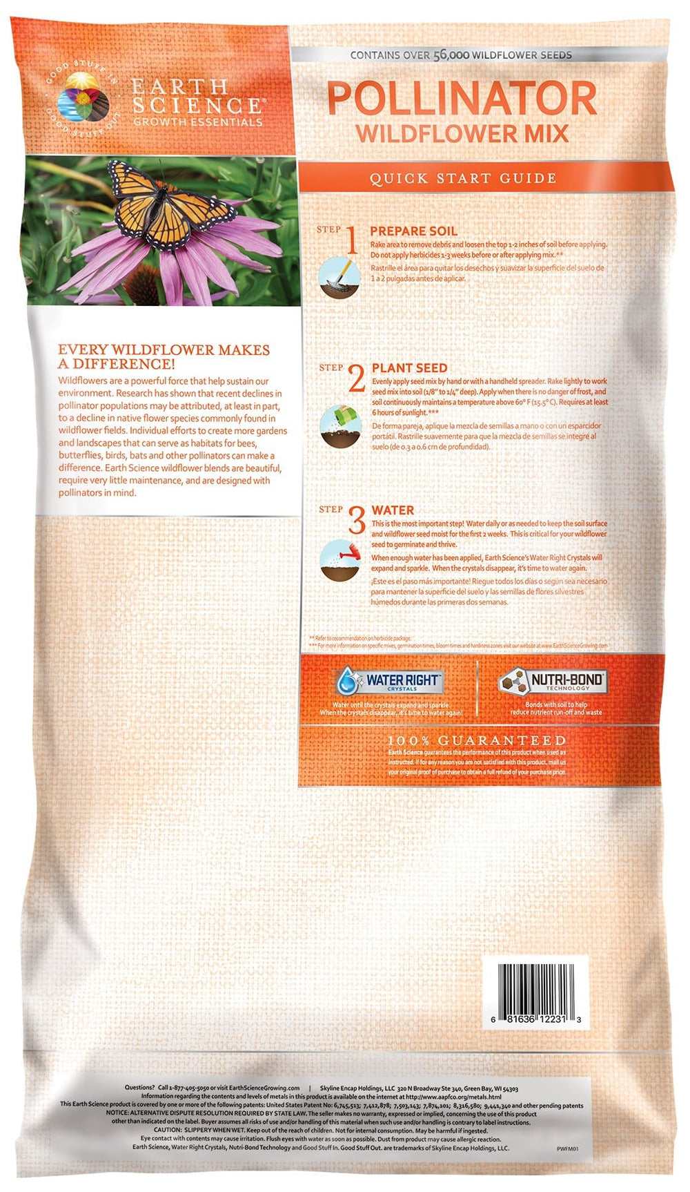 Earth Science Wildflower Seed Mix closeup of diverse seeds for colorful blooms