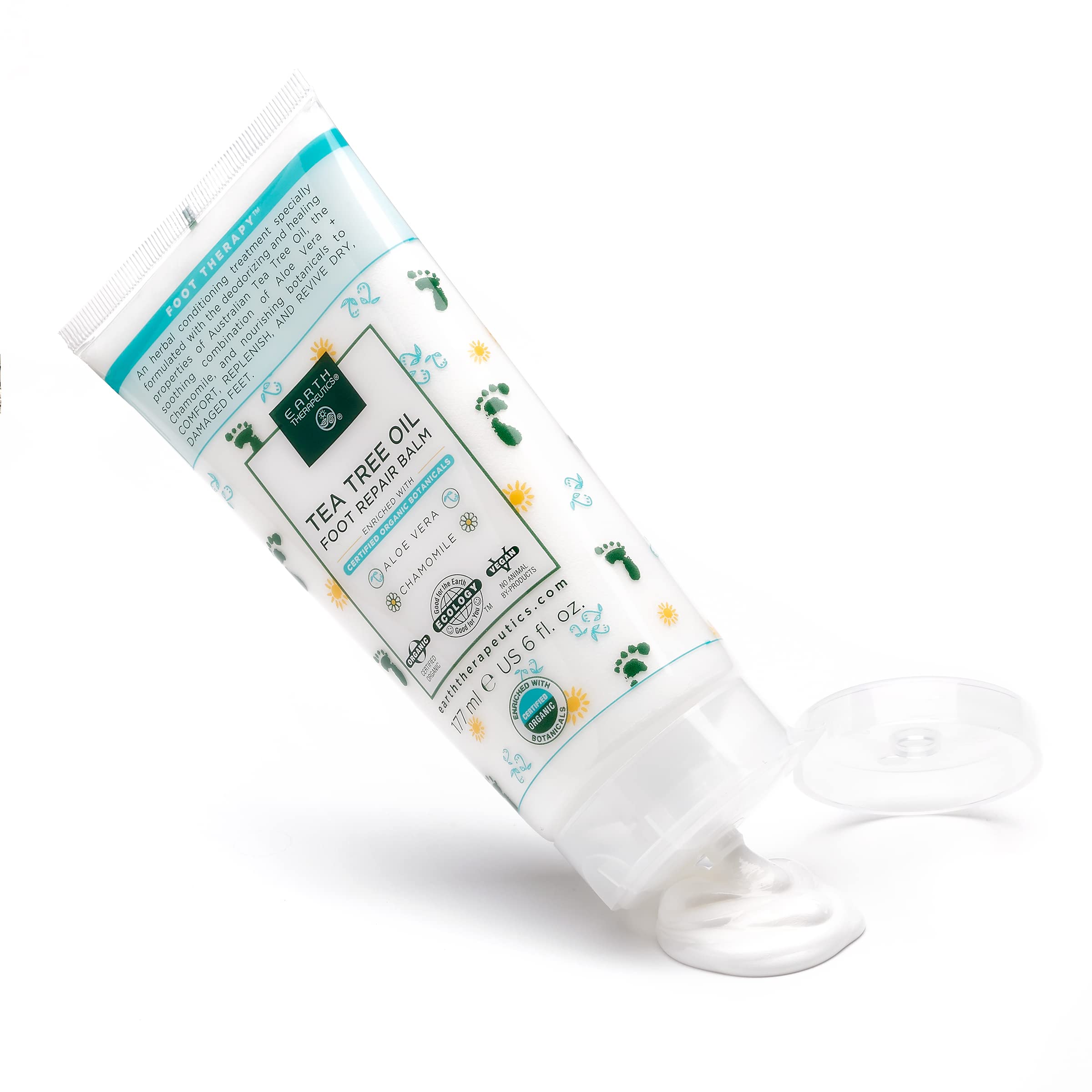 Close-up of balm texture highlighting natural botanical ingredients.