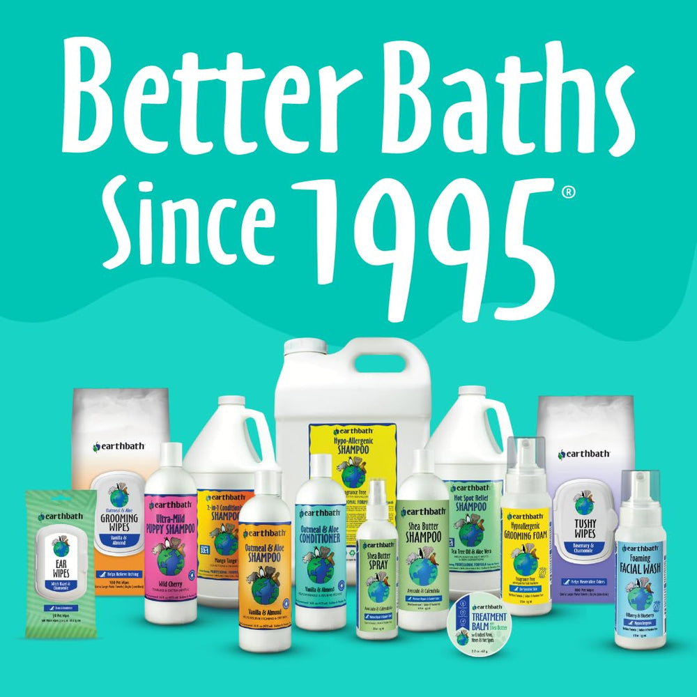 Earthbath Oatmeal and Aloe conditioner made in the USA demonstrates quality and safety.