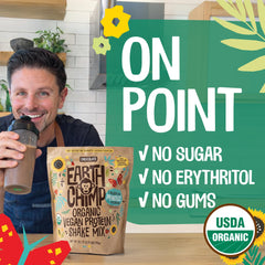 EarthChimp protein powder is gluten-free and non-GMO for clean nutrition