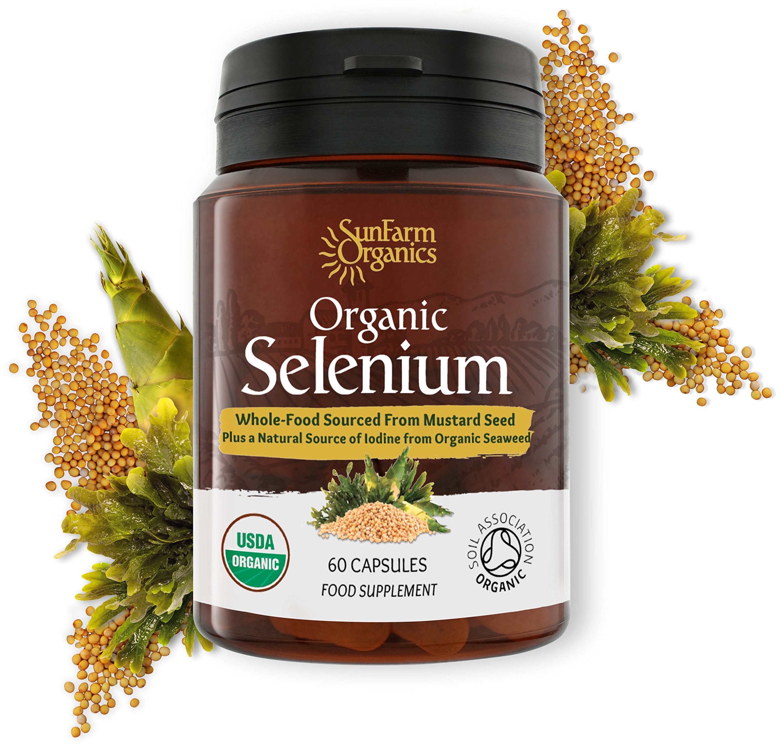 Earthier Organic Selenium capsules ready for your daily supplement routine.