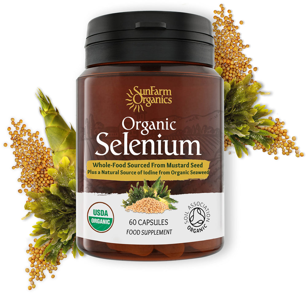 Earthier Organic Selenium capsules ready for your daily supplement routine.