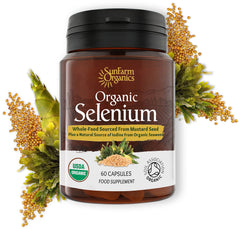 Earthier Organic Selenium capsules ready for your daily supplement routine.