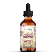 Earthley Wellness Feel Better Fast bottle with dropper for convenient, everyday relief