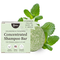 The Earthling Co. Shampoo Bar shows luxurious lather for gentle cleansing.