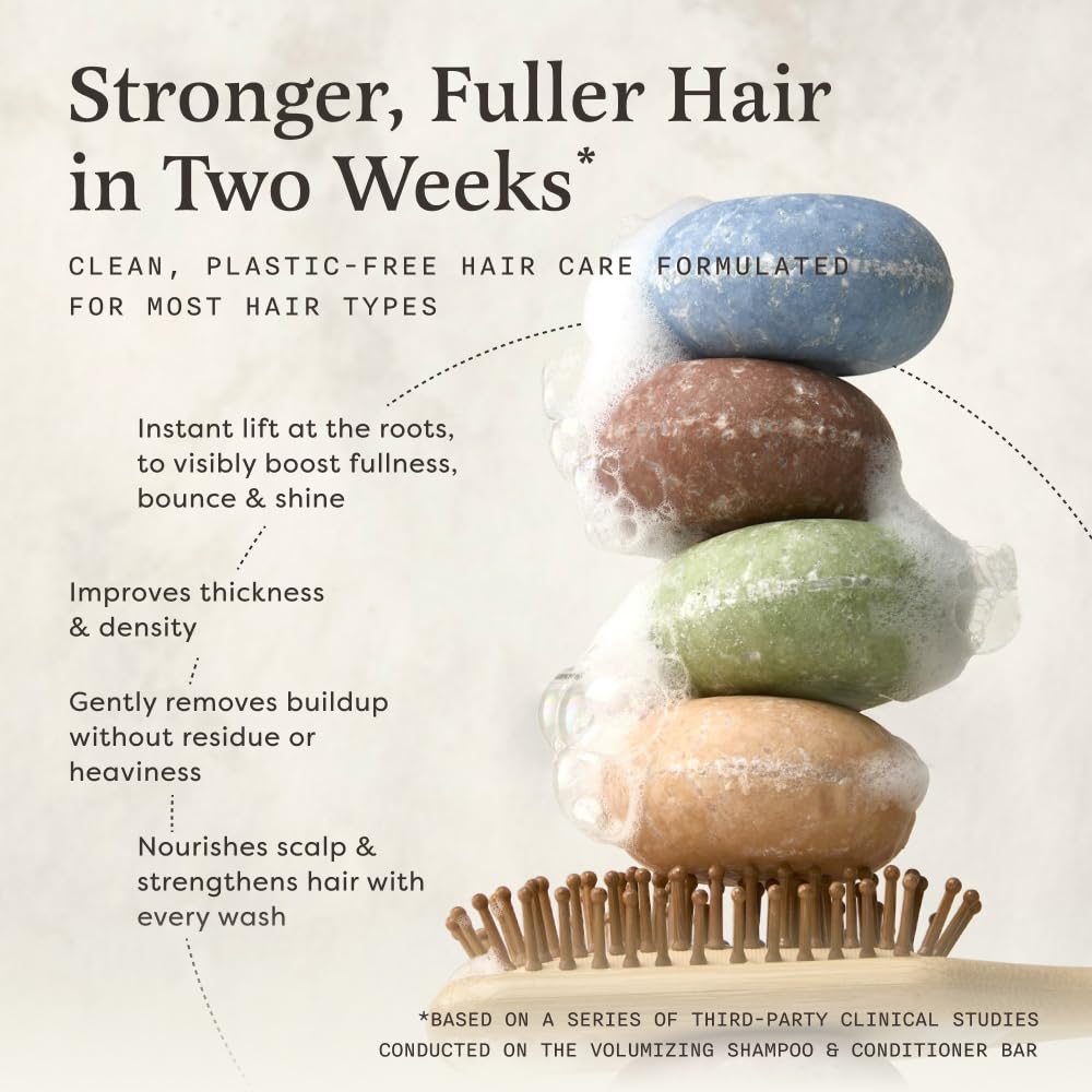 Earthling Co volumizing shampoo bar rich lather close-up demonstrates gentle cleansing