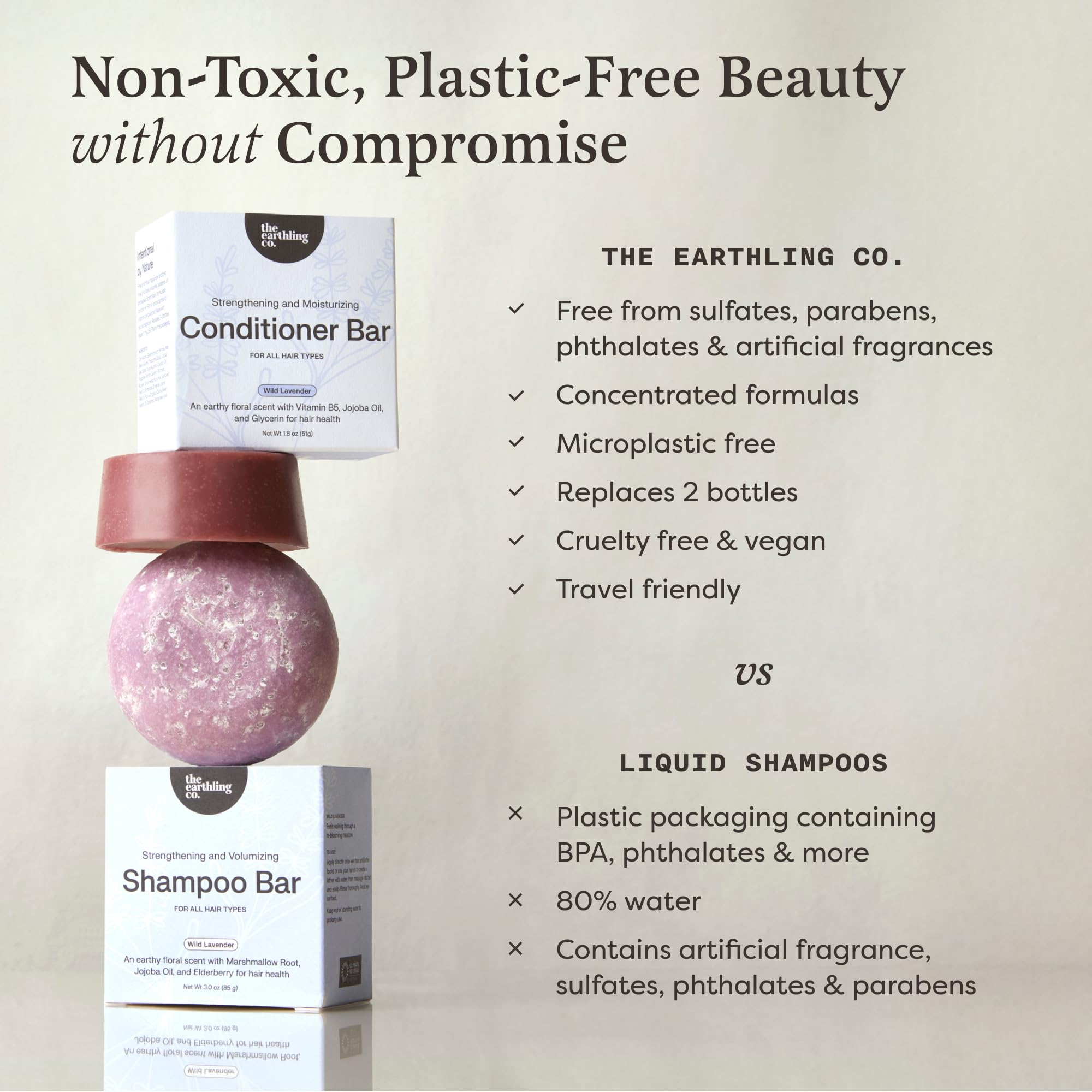 Earthling Co made in USA badge highlights eco friendly packaging