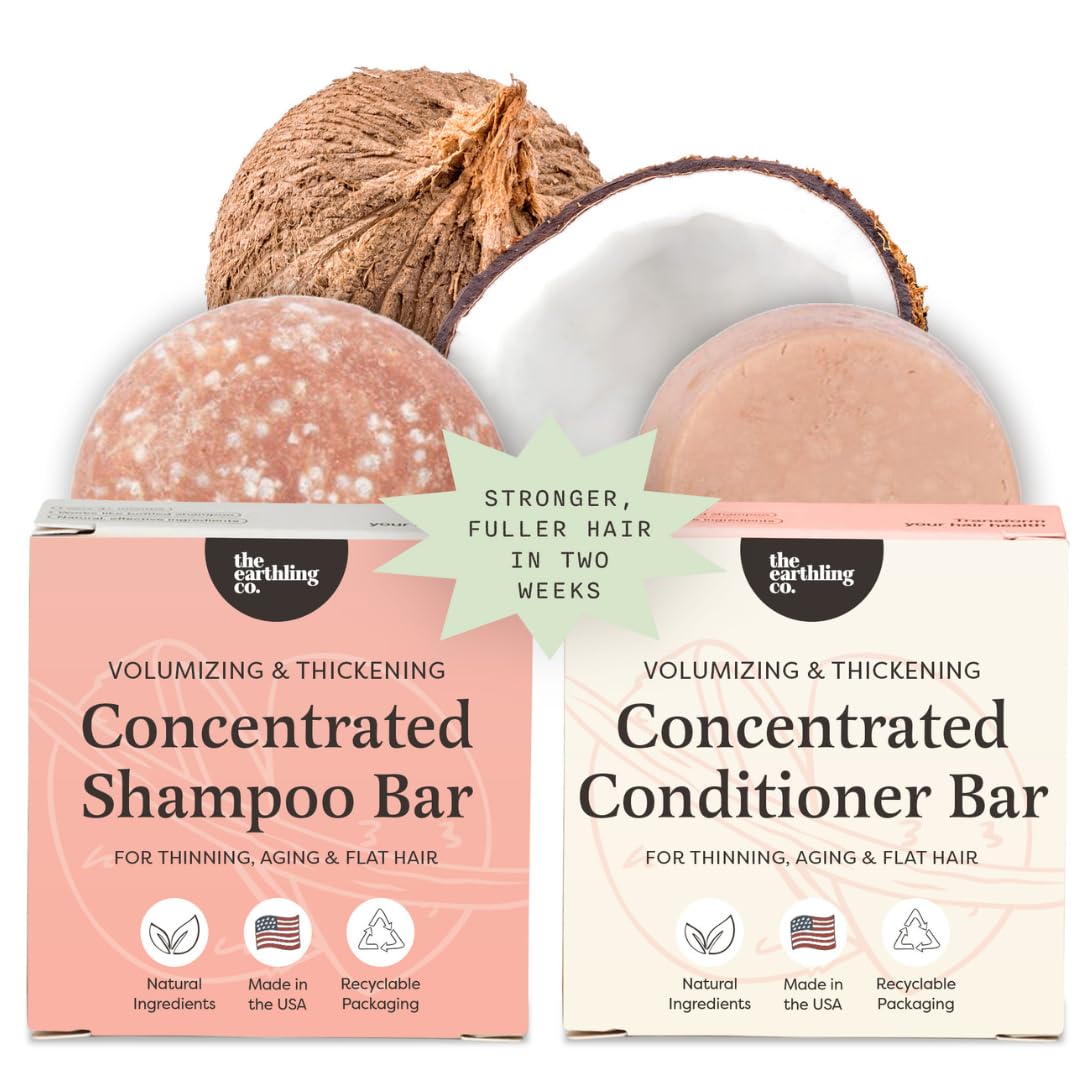 The Earthling Co. voluminizing shampoo bar packaging highlights sustainable, sulfate-free hair care