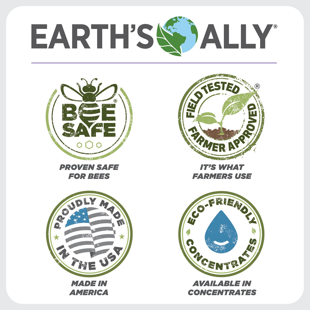 Earth's Ally is bee-safe for pollinator-friendly gardening.