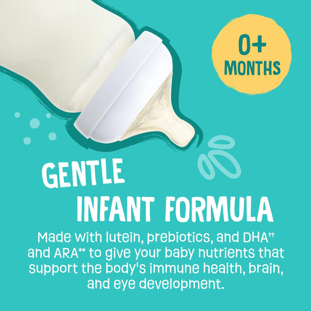 Earth's Best Organic Baby Formula container front shows trusted organic nutrition