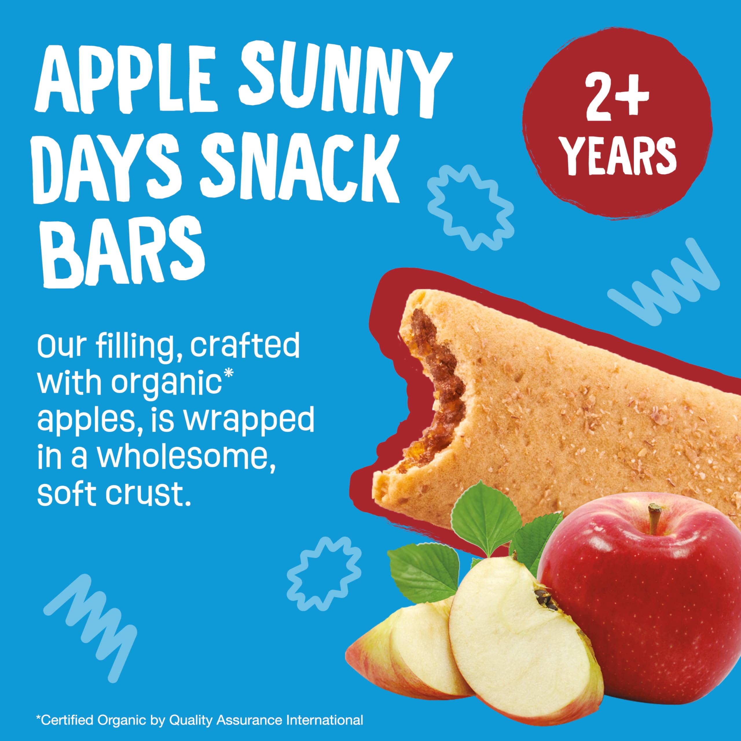 Earth's Best Sesame Street Apple Snack Bars pack open demonstrates easy portioning for kids.
