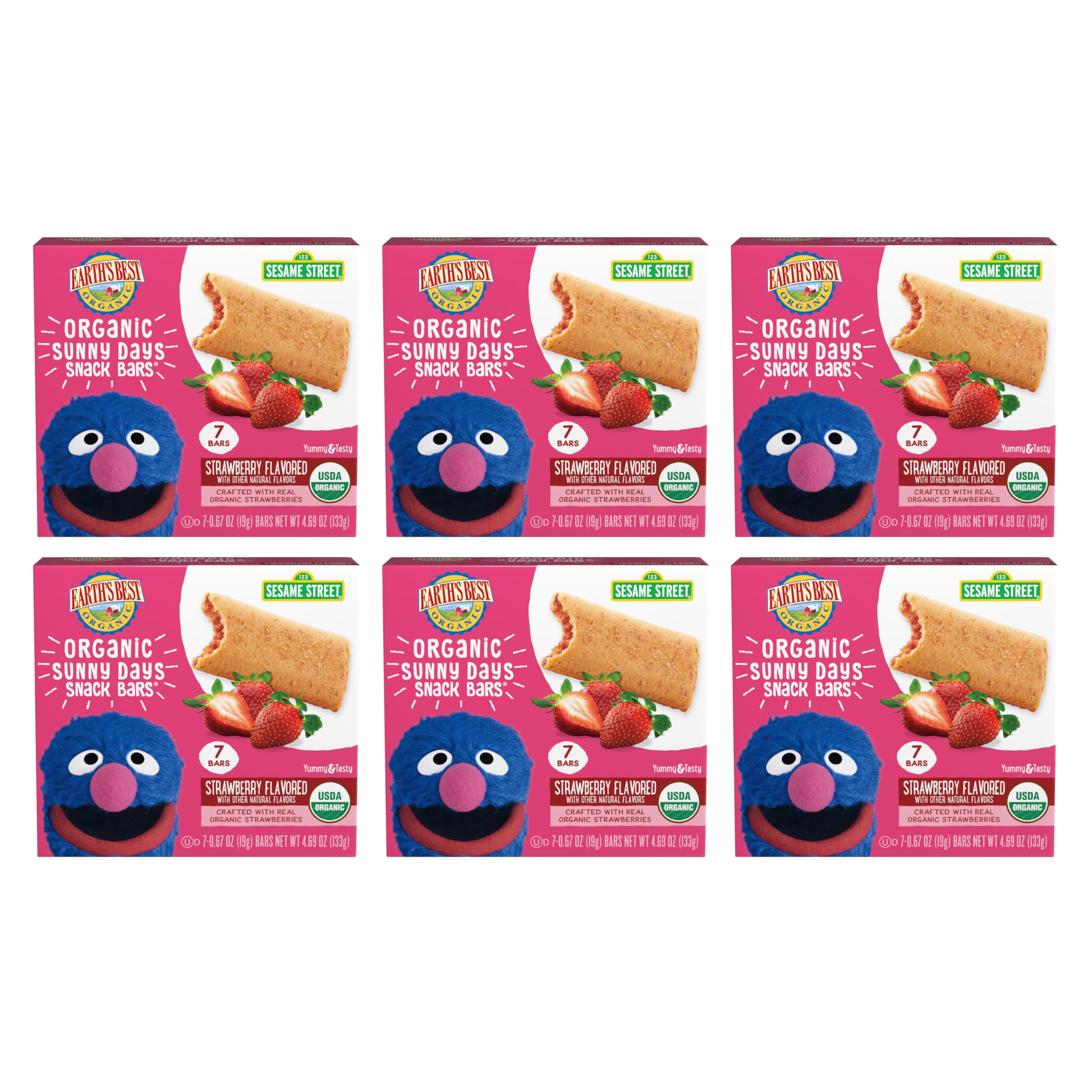 Earth's Best Sunny Days snack bar strawberry wrap for on-the-go snacking
