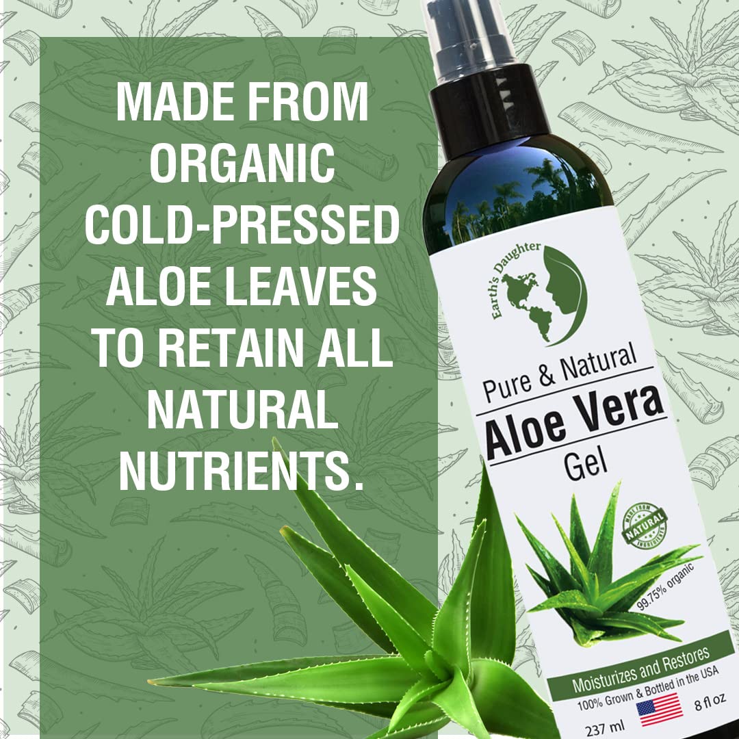 Earth's Daughter Aloe Gel hair care use for scalp calmness