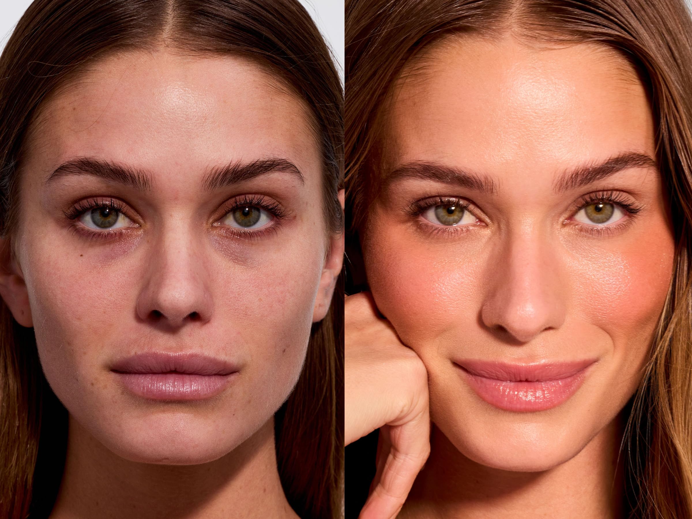 EarthsCure Glow Trio blush-stick closeup for healthy flush.