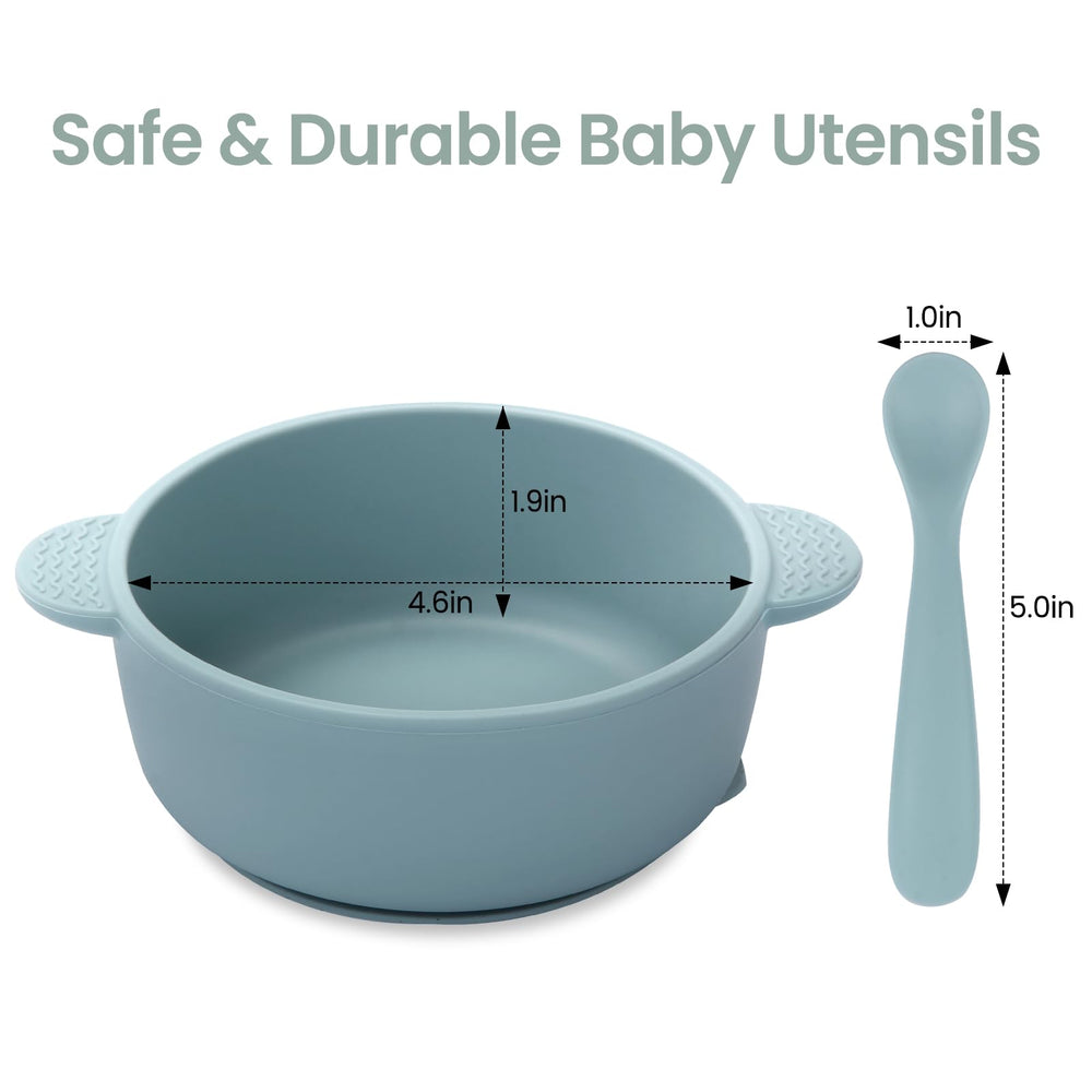 Eascrozn spoons with soft tips gentle on baby gums during Stage 1 feeding