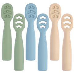 Eascrozn Stage 1 teether spoon for gentle gum relief and pureed meals.