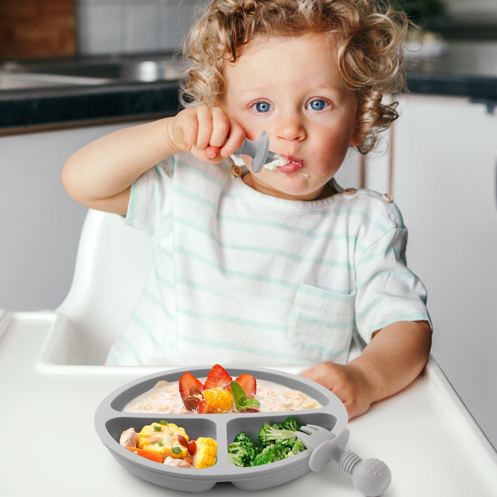 Eascrozn BPA-free baby feeding set for safe meals