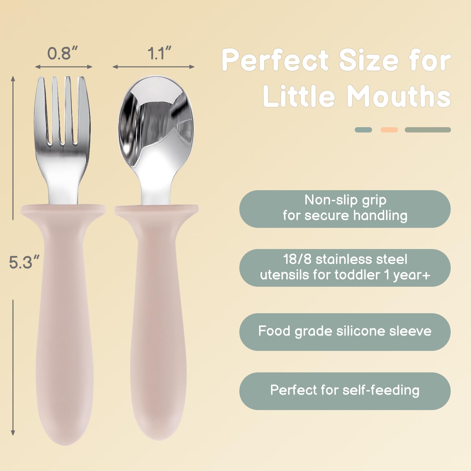 Eascrozn BPA-free materials ensure safe self-feeding for kids.