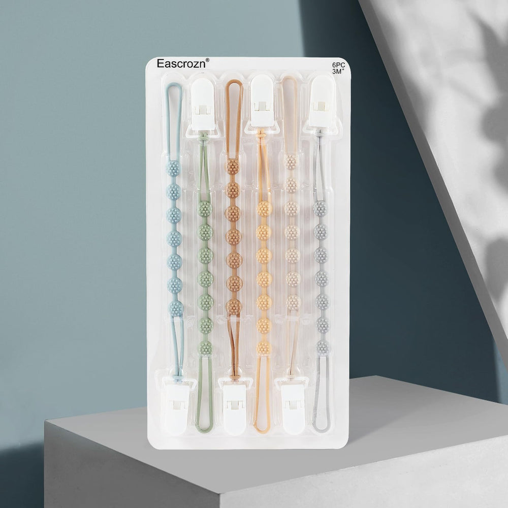 Eascrozn easy-clean pacifier clip that cleans with simple hand wash