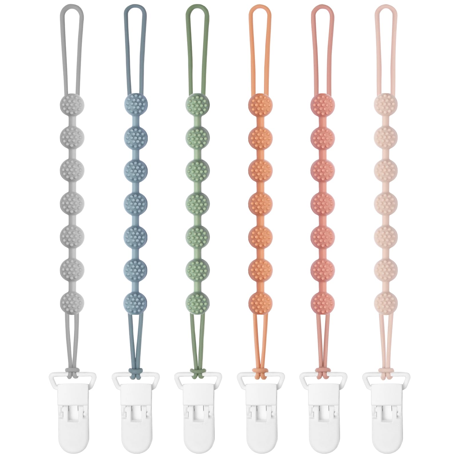 Eascrozn pacifier clip showcases one-piece design for secure attachment