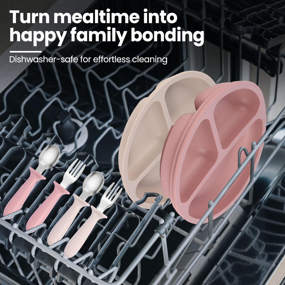 Eascrozn reusable feeding set blends with modern kitchen design.