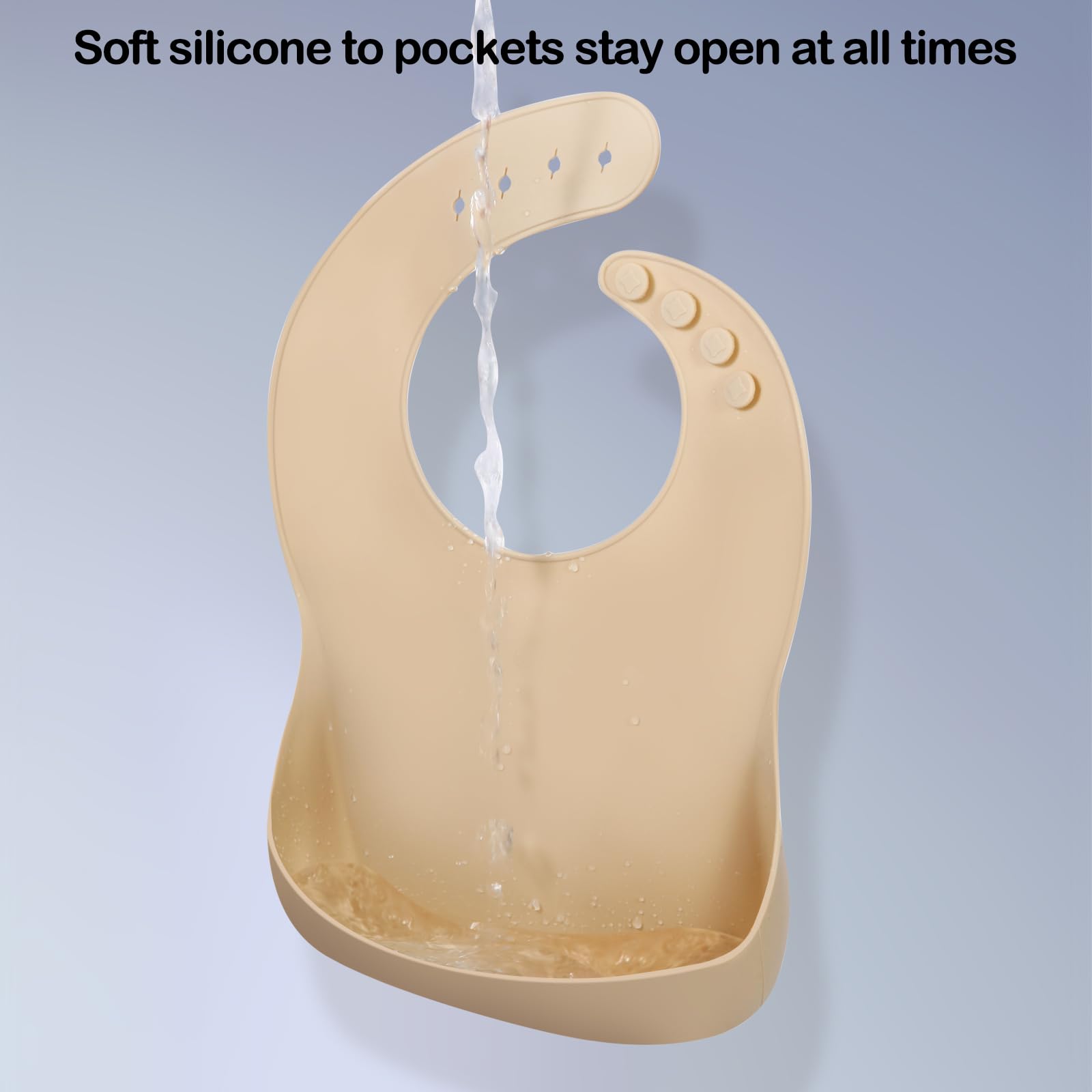 Eascrozn bib rolls up compactly for travel