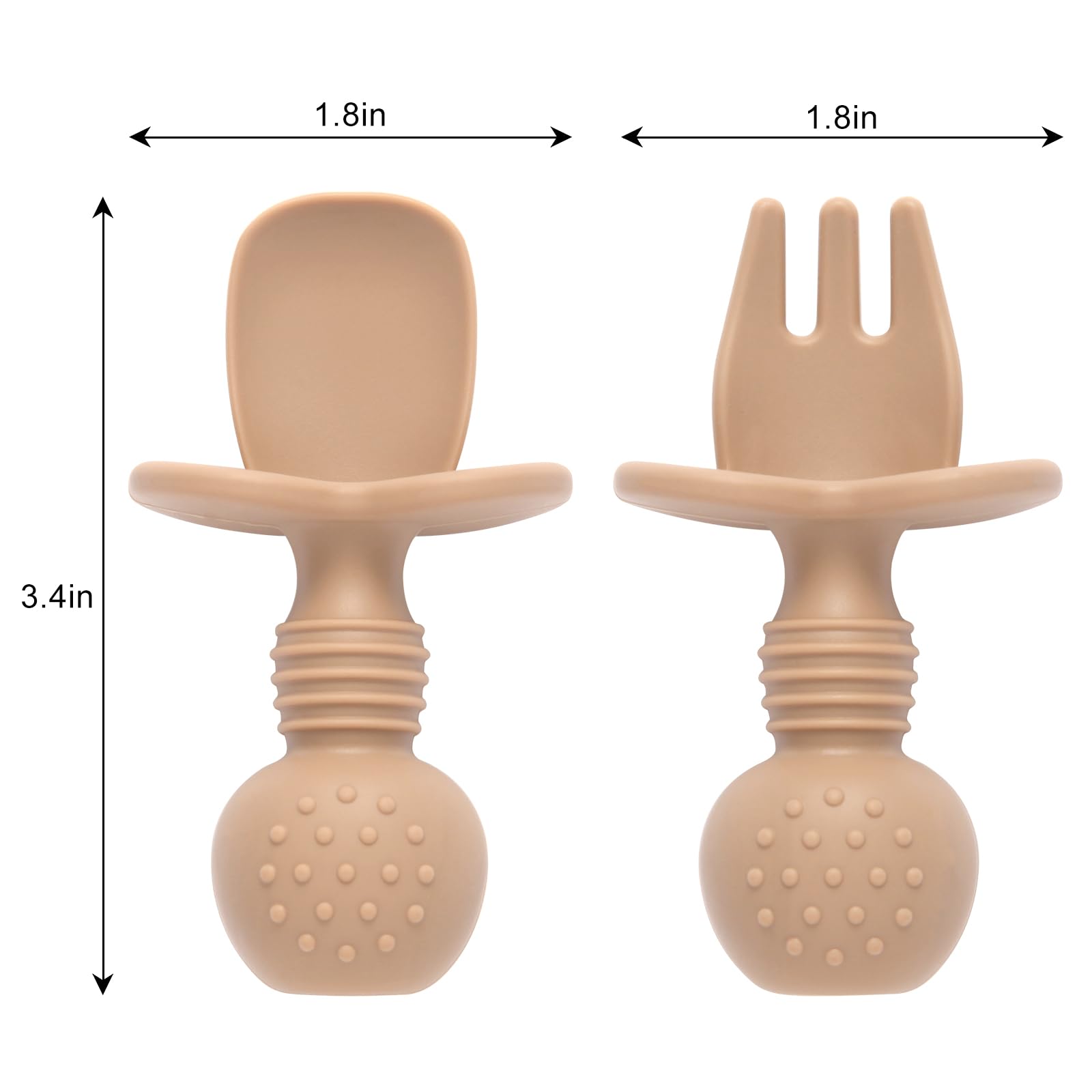Eascrozn silicone baby feeding set, food-grade and reusable