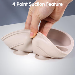 Eascrozn silicone plates are BPA-free, durable, and easy to clean for busy homes