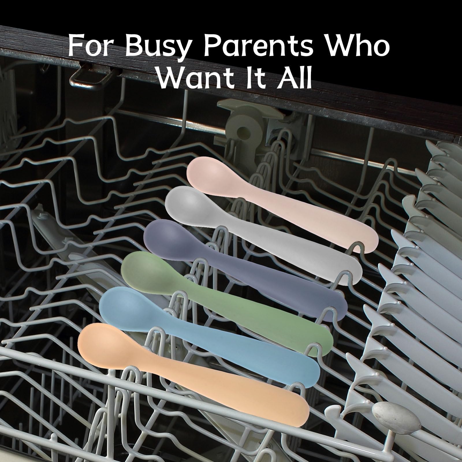Compact, portable spoons fit in a diaper bag for outings.
